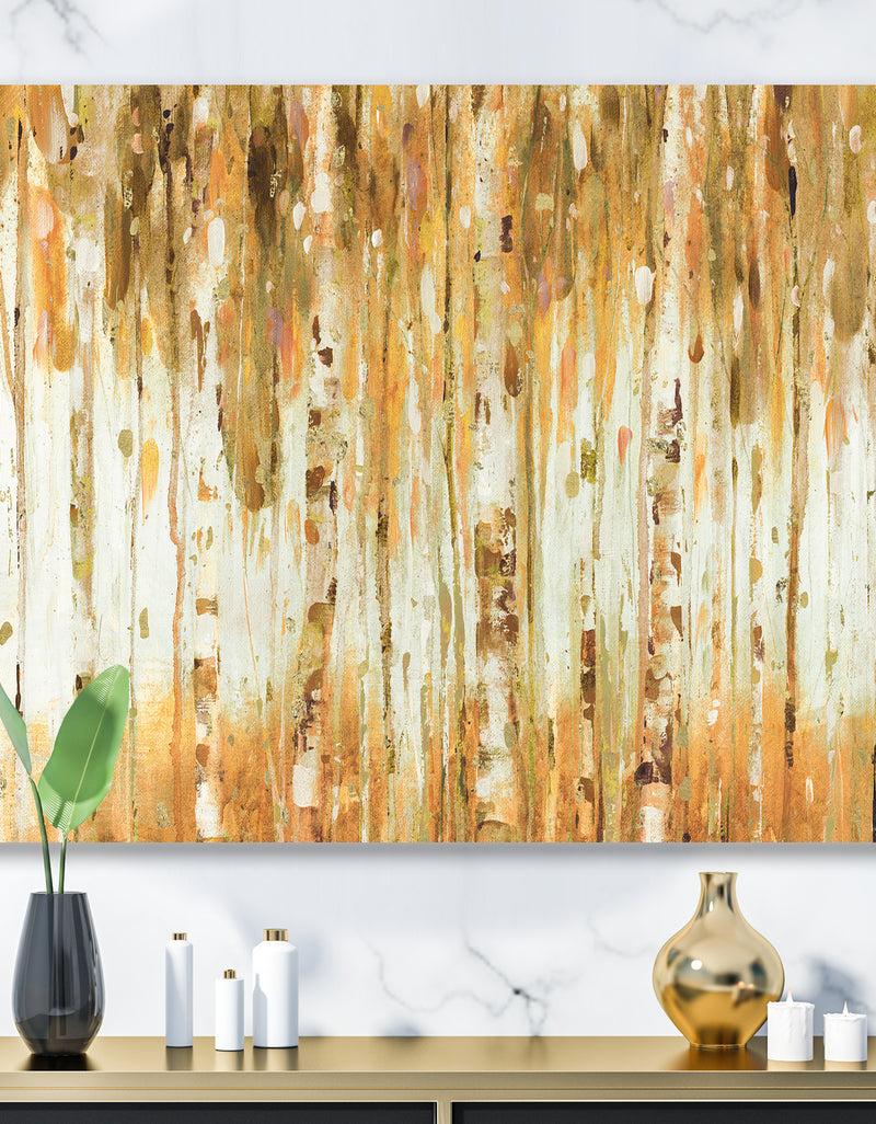 DesignQ The Forest I Fall Crop - Glam Premium Canvas Wall Art