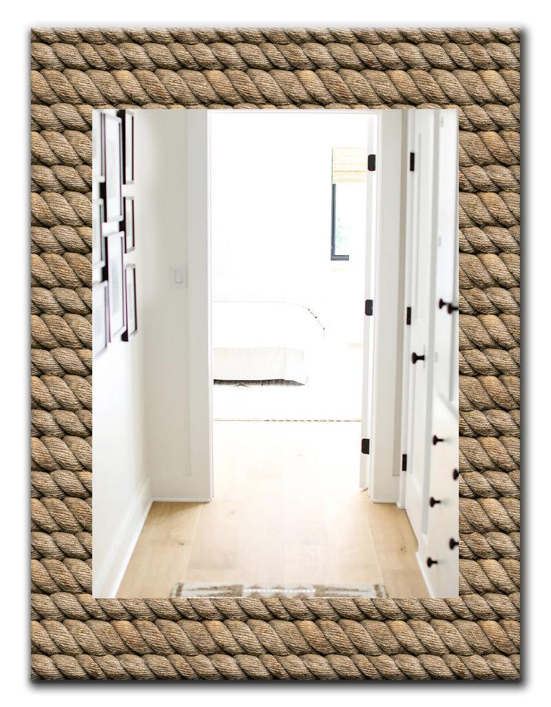 DesignQ The Gray Barn 'Hemp Rope - Farmhouse Vanity Mirror