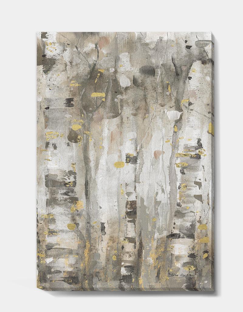 DesignQ The Modern Grey Forest II - Farmhouse Canvas Artwork