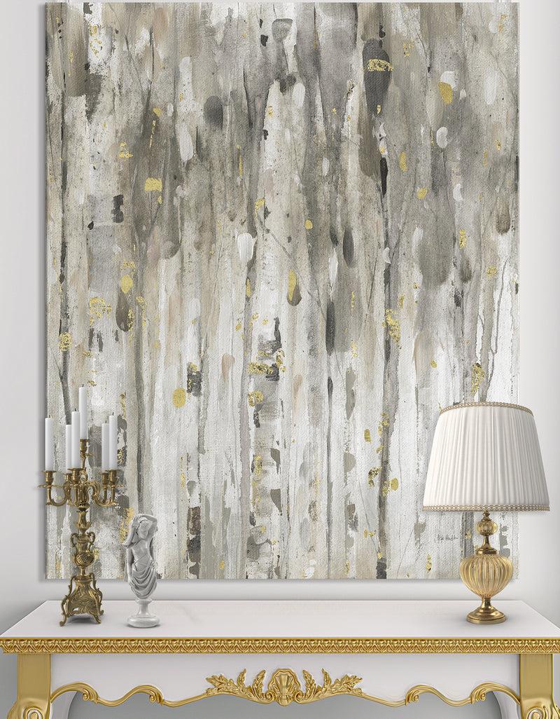 DesignQ The Modern Grey Forest III - Farmhouse Canvas Art