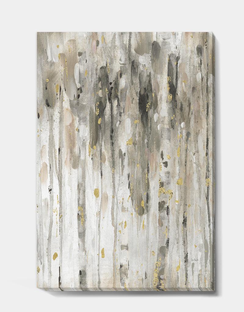 DesignQ The Modern Grey Forest IV - Farmhouse Premium Canvas Wall Art