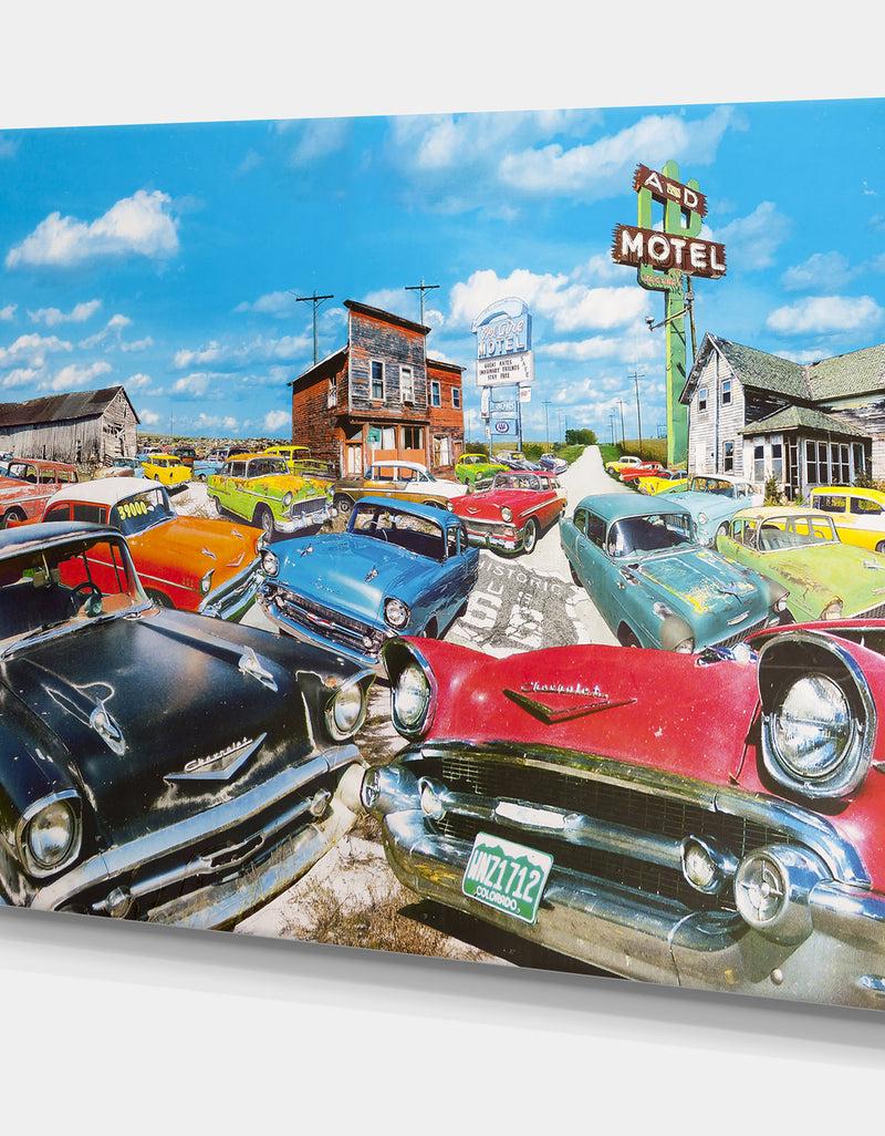 DesignQ The Tri Five - Modern & Contemporary Canvas Art Print