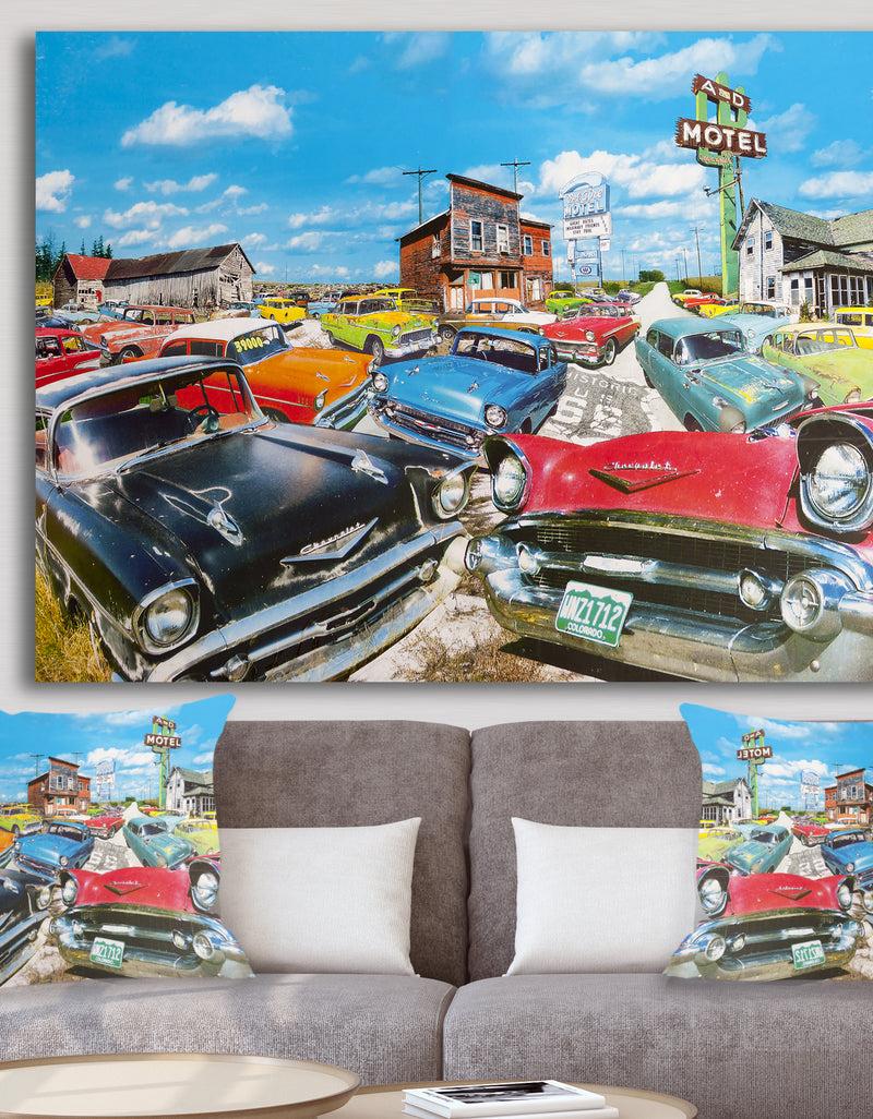 DesignQ The Tri Five - Modern & Contemporary Canvas Art Print