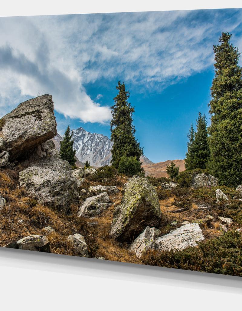 DesignQ Tien Shan Mountains In Almaty - Landscape Wall Artwork