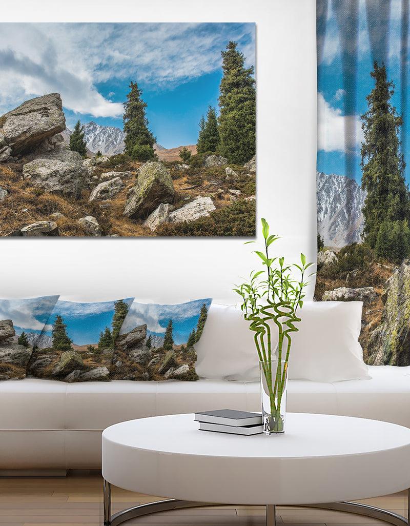 DesignQ Tien Shan Mountains in Almaty - Landscape Wall Artwork