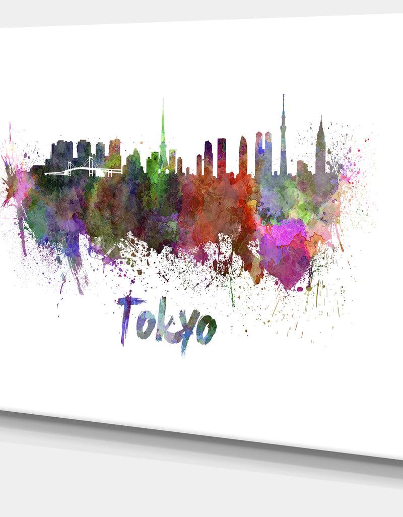 DesignQ Tokyo Skyline - Cityscape Canvas Artwork Print