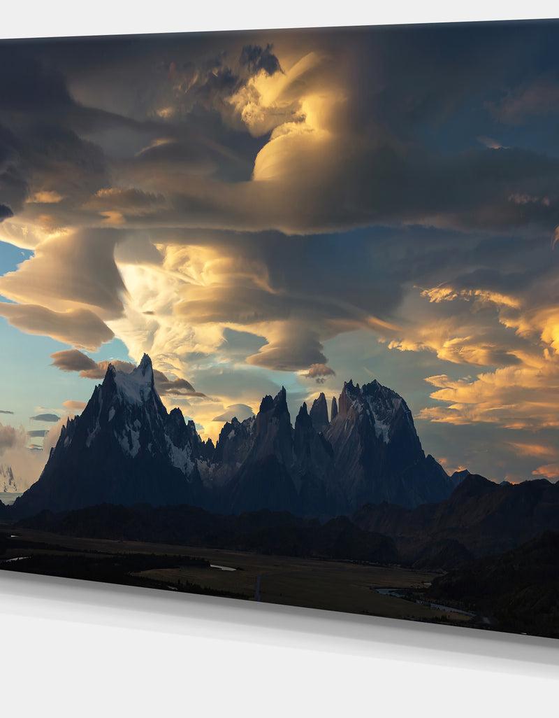 DesignQ Torres Del Paine National Park - Landscape Artwork Canvas