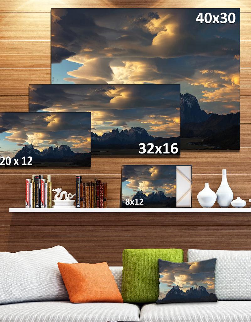 DesignQ Torres Del Paine National Park - Landscape Artwork Canvas
