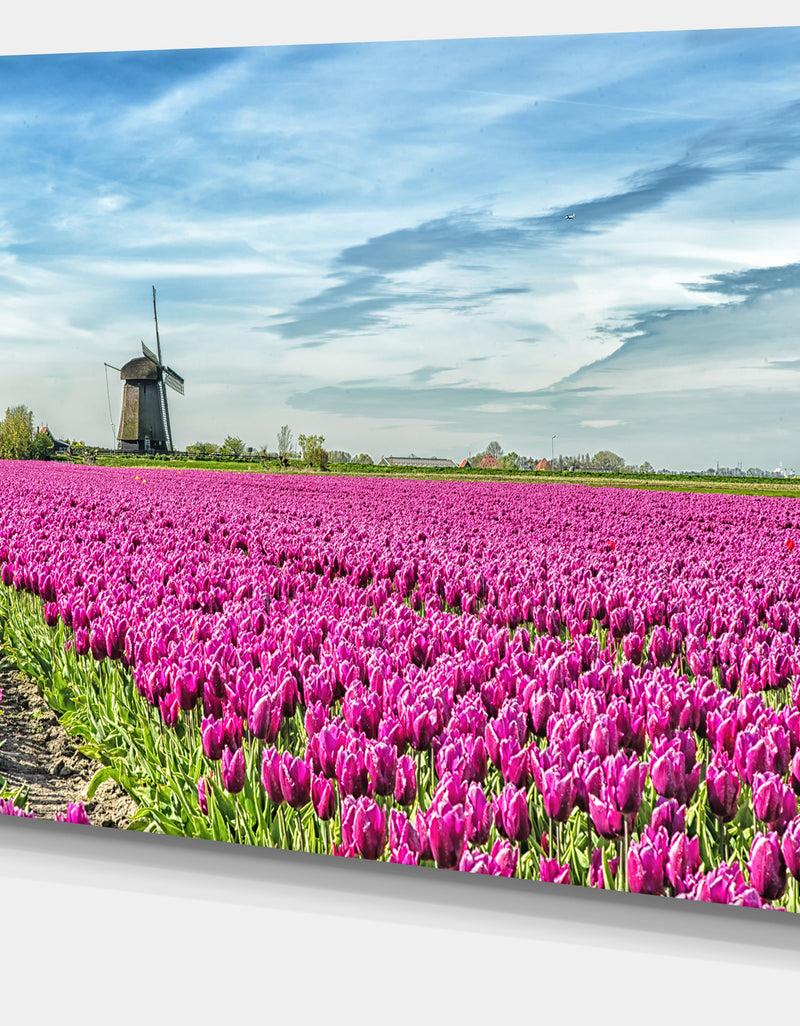 DesignQ Traditional Holland Countryside - Landscape Wall Art On Canvas