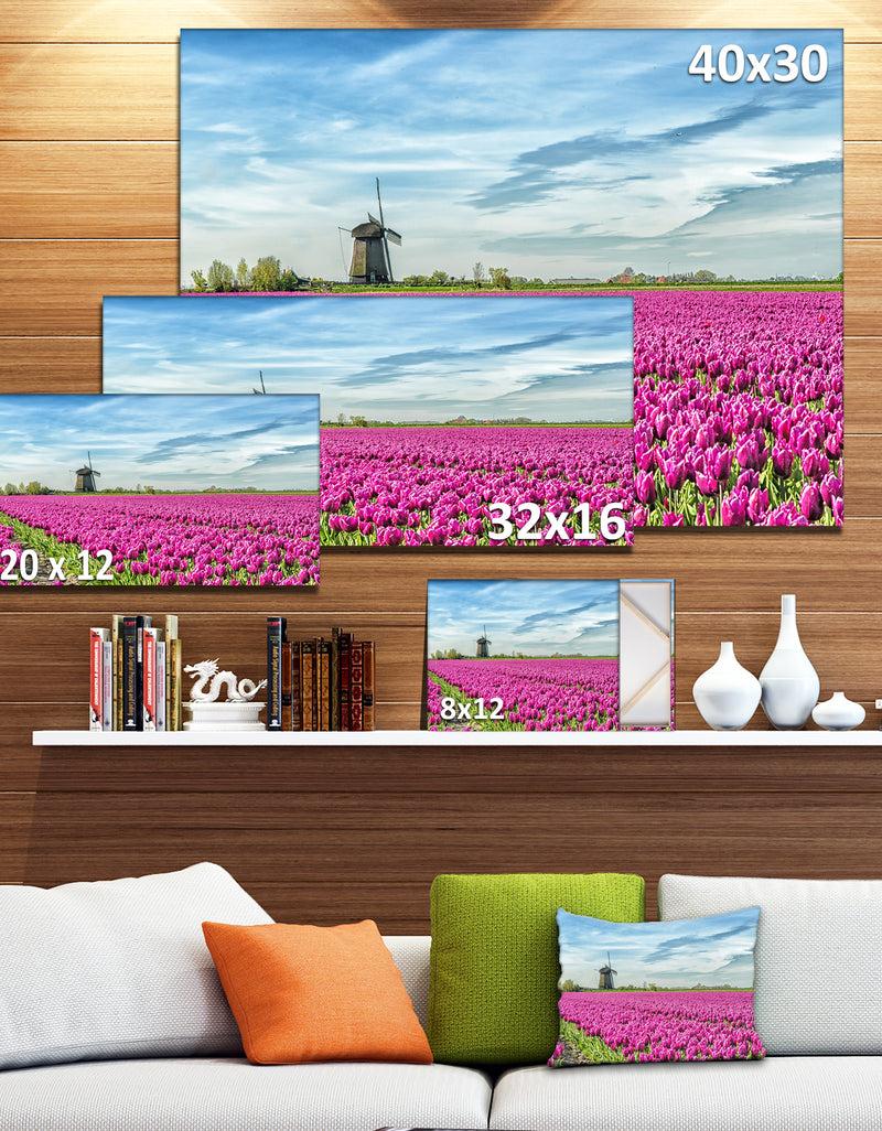 DesignQ Traditional Holland Countryside - Landscape Wall Art On Canvas