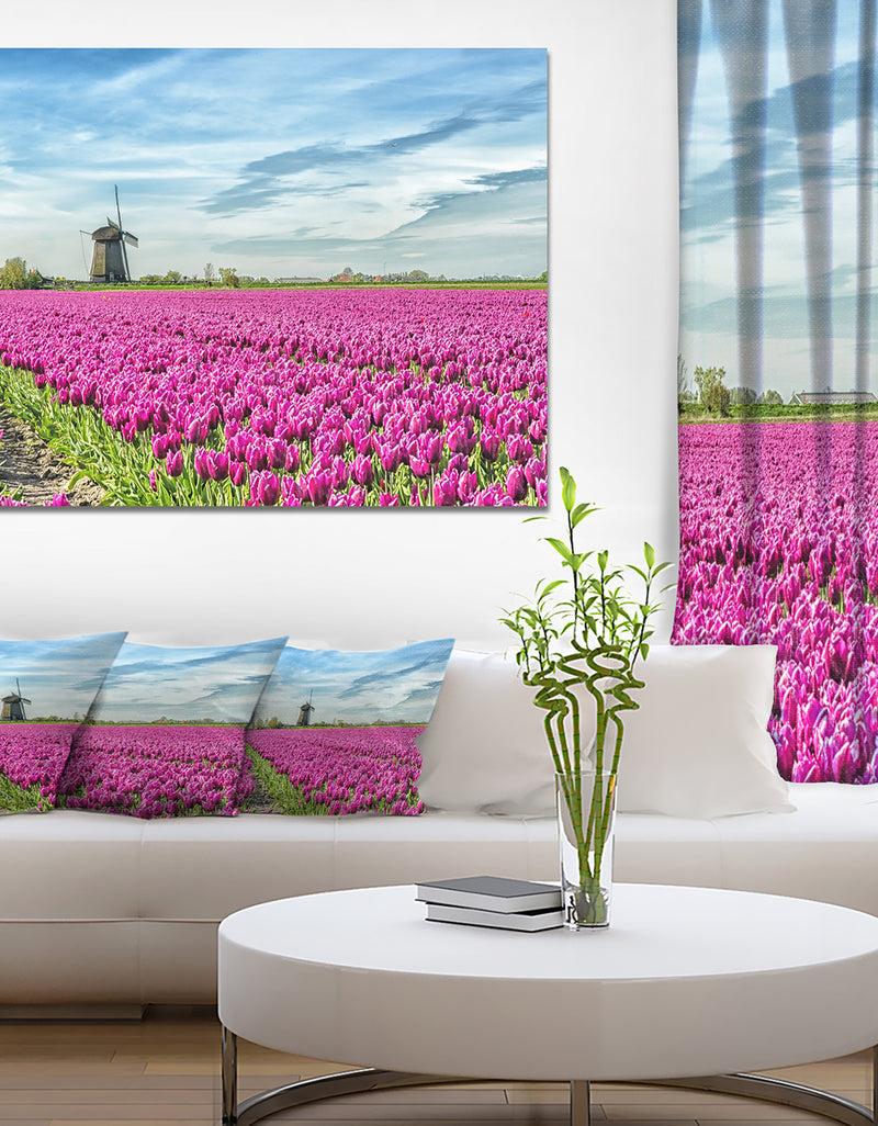 DesignQ Traditional Holland Countryside - Landscape Wall Art on Canvas