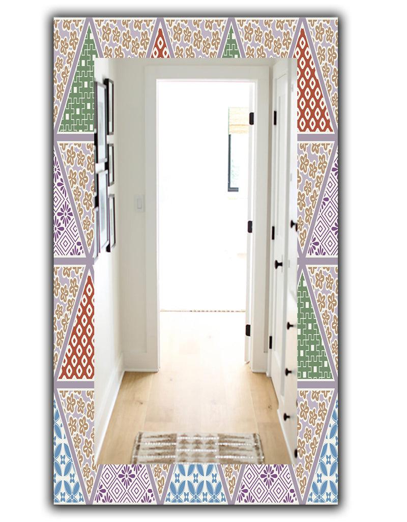 DesignQ Traditional Patterns - Mid-Century Mirror - Vanity Mirror