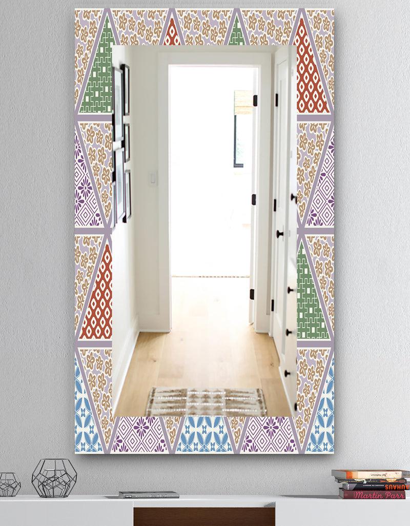 DesignQ Traditional Patterns - Mid-Century Mirror - Vanity Mirror