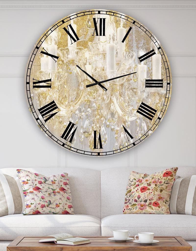DesignQ Treasured Cottage - Oversized Fashion Wall Clock
