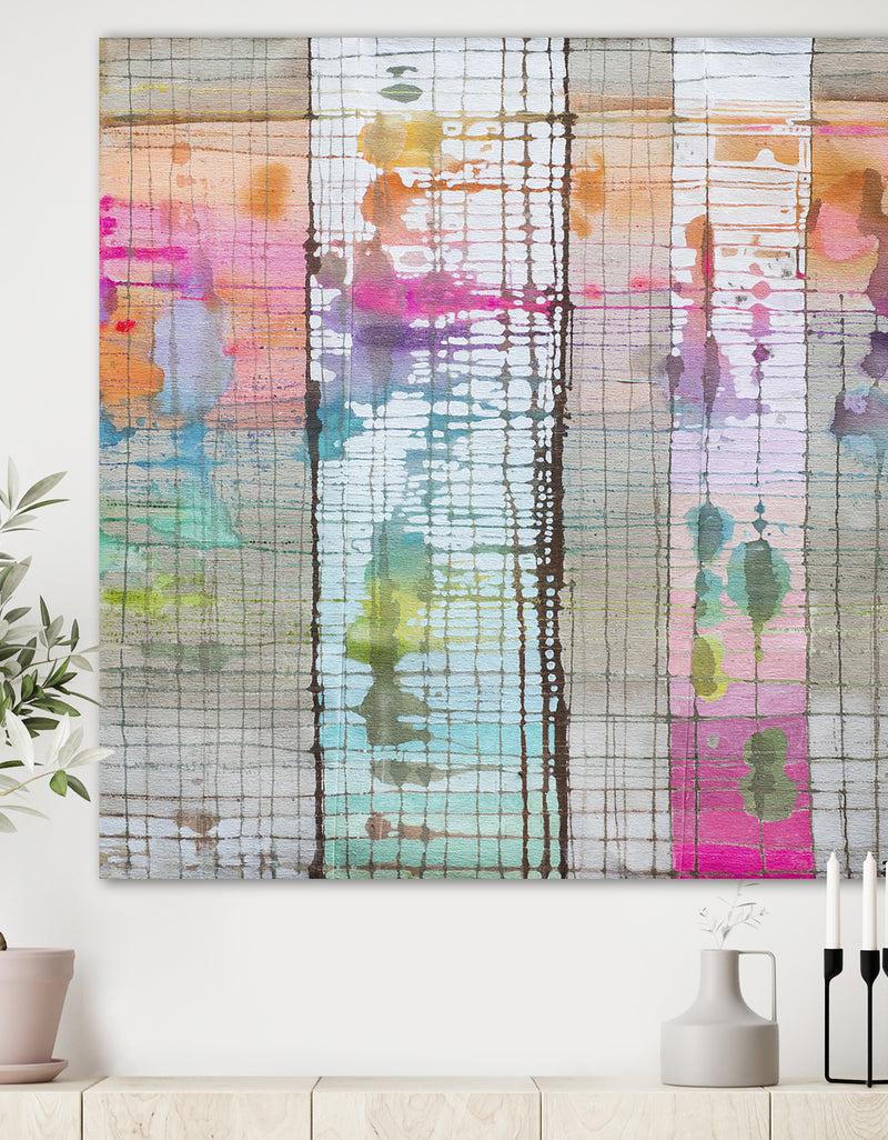 DesignQ Tree Trunk Reach Magic - Mid-Century Modern Gallery-wrapped Canvas