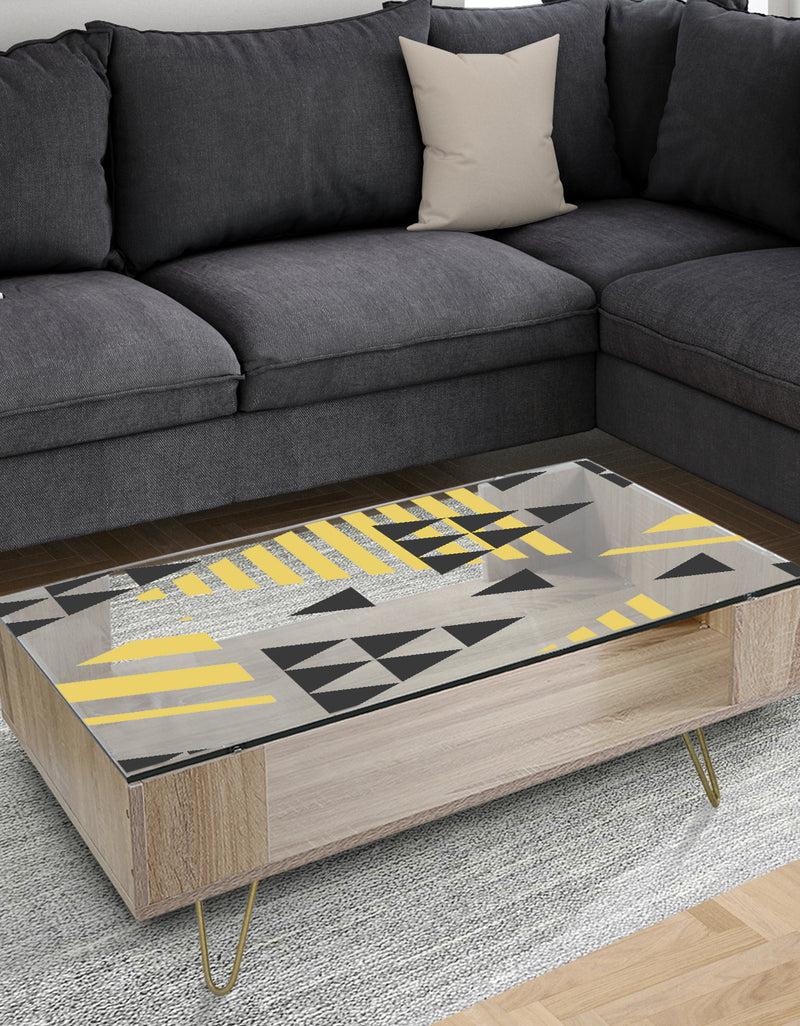 DesignQ Triangular Diamond Universe 3 - Modern Coffee Table