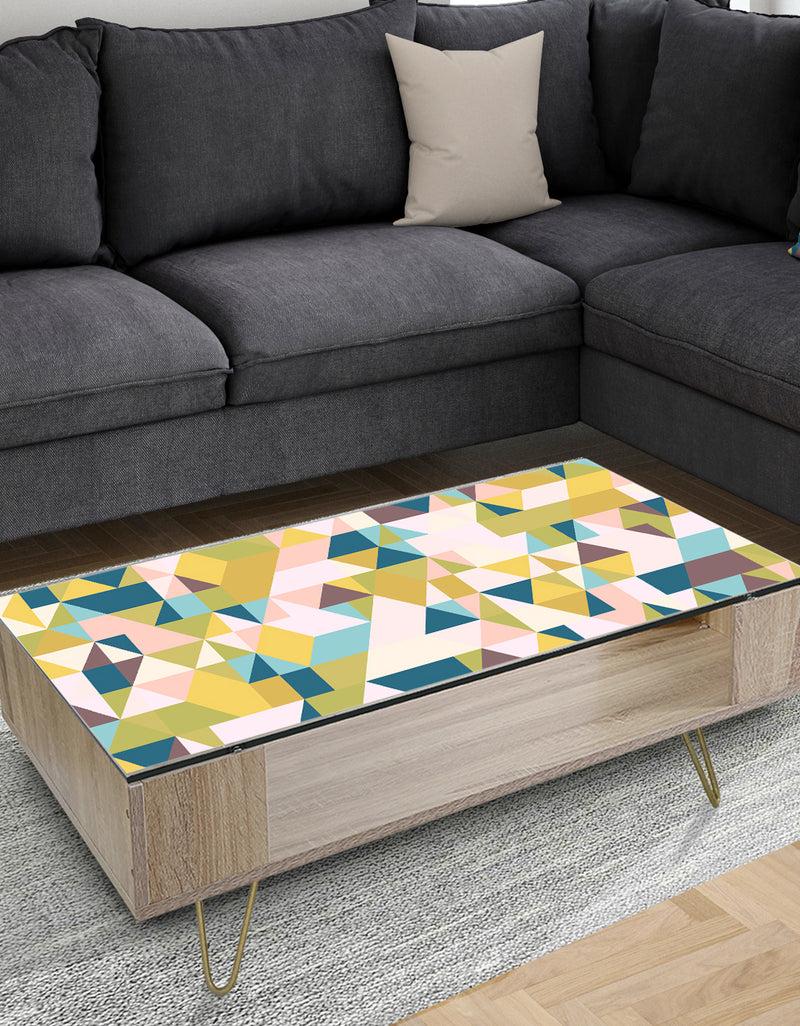 DesignQ Triangular Retro Design I - Glam Coffee Table
