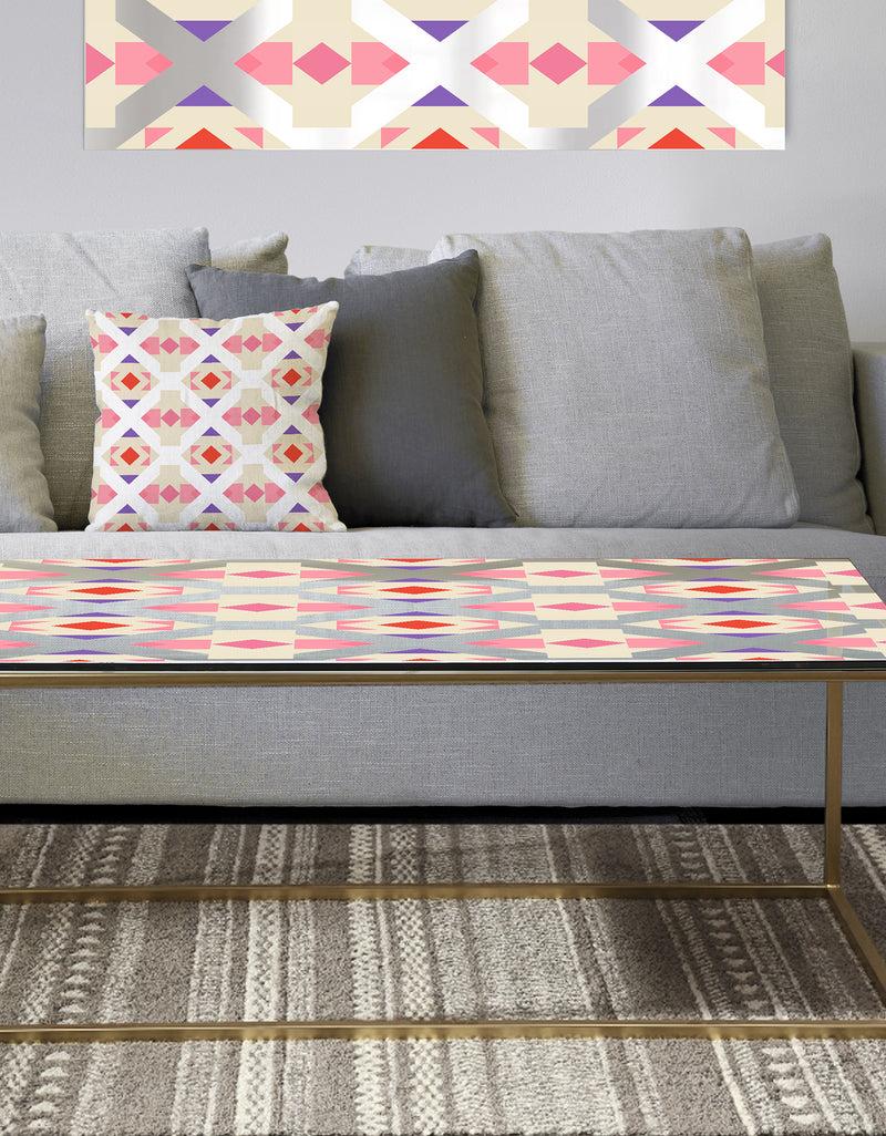 DesignQ Triangular Retro Design VII - Metal Glam Coffee Table