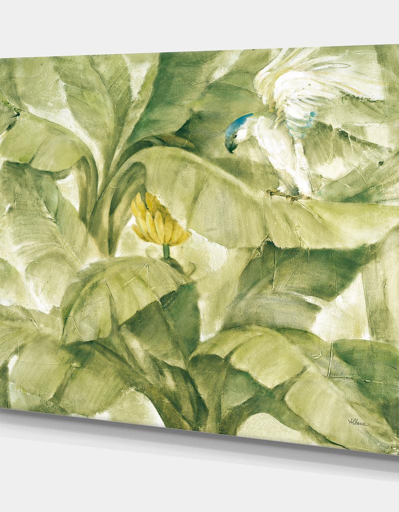 DesignQ Tropical Canopy II Green - Traditional Canvas Artwork