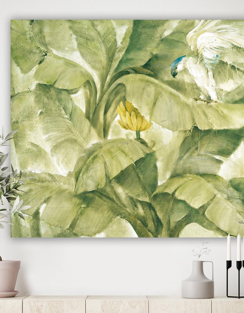 DesignQ Tropical Canopy II Green - Traditional Canvas Artwork