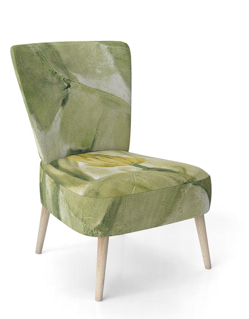 DesignQ Tropical Canopy II Green - Upholstered Traditional Accent Chair