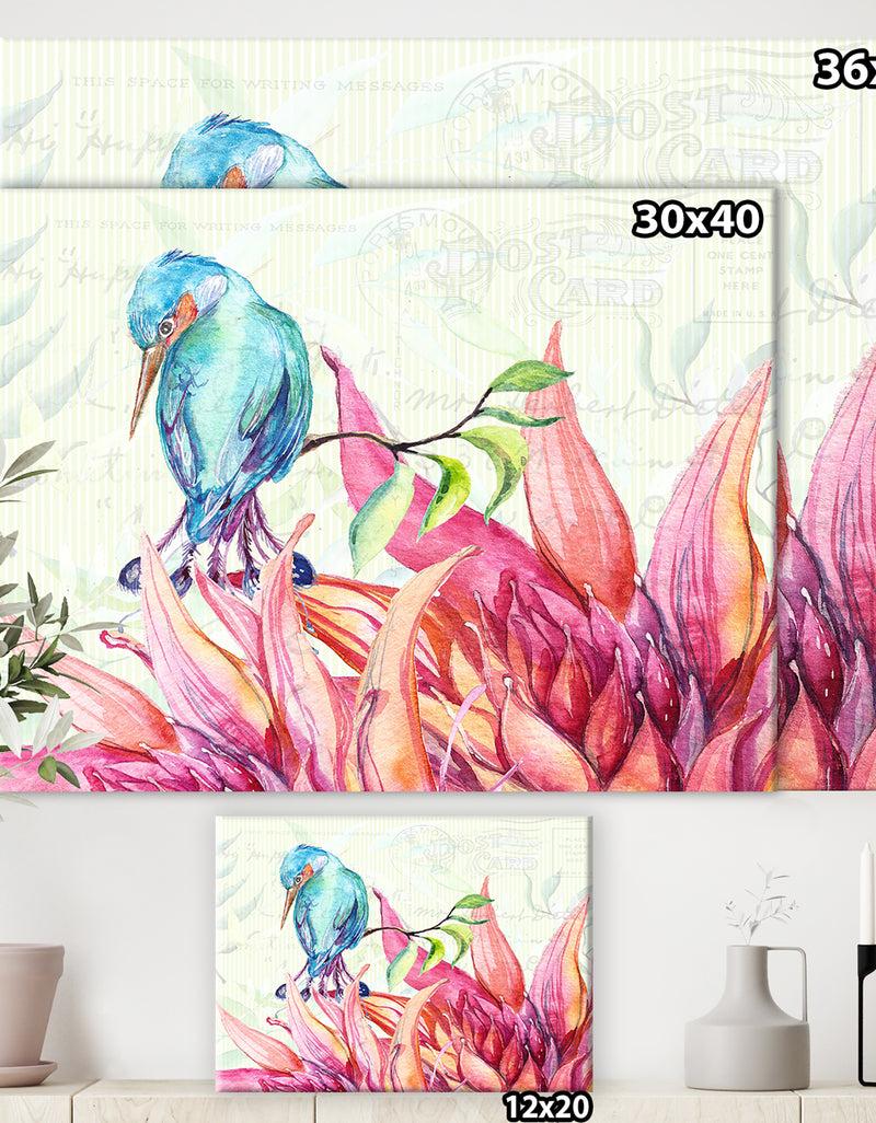 DesignQ Tropical Garden I - Cottage Premium Canvas Wall Art