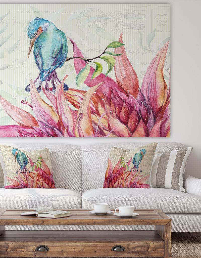 DesignQ Tropical Garden I - Cottage Premium Canvas Wall Art