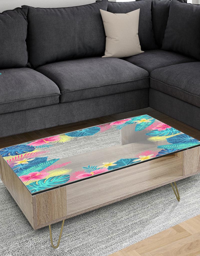 DesignQ Tropical Mood Blue 10 - Farmhouse Coffee Table
