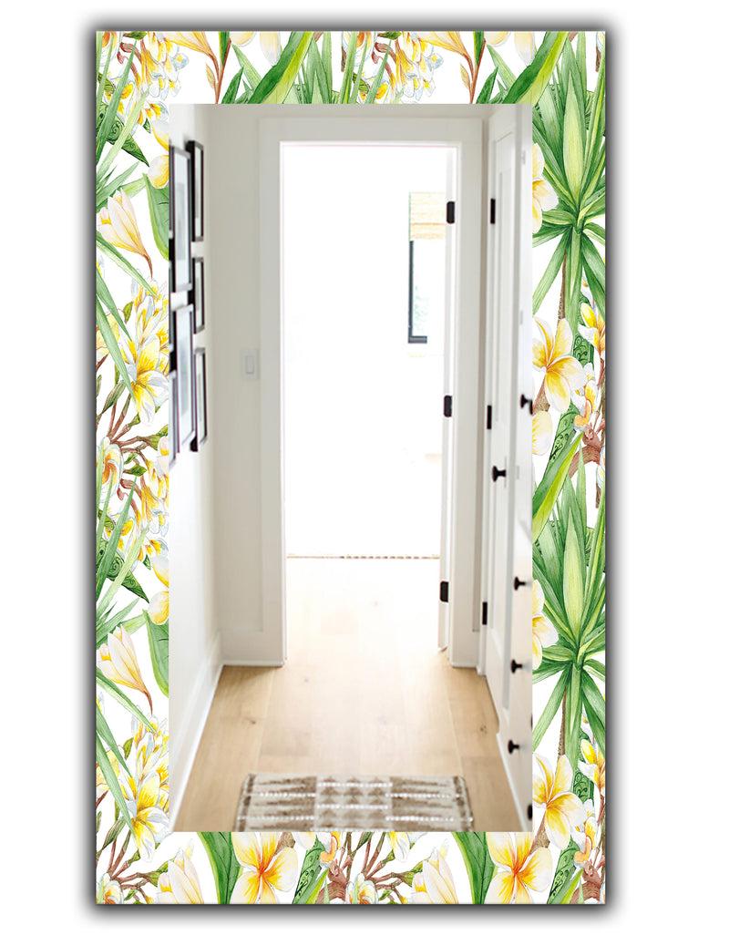 DesignQ Tropical Mood Bright 10 - Bohemian And Eclectic Mirror - Wall Mirror