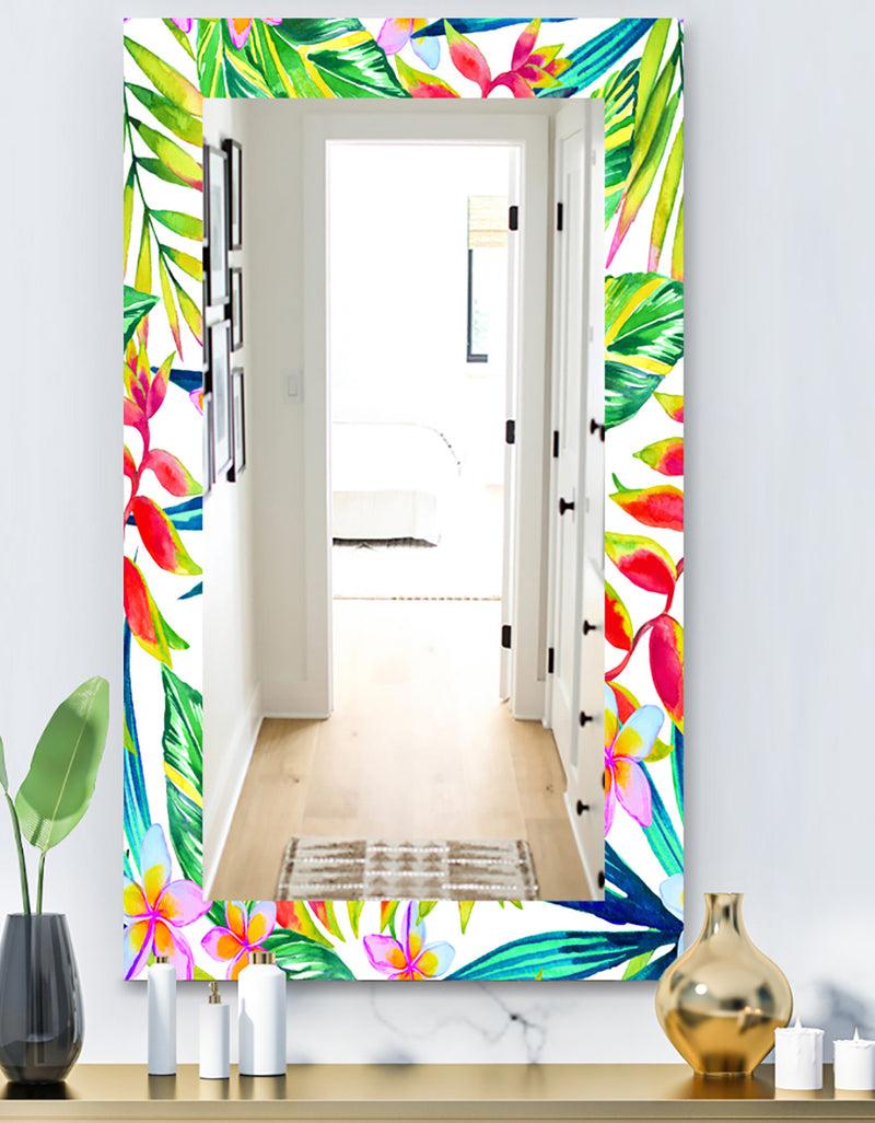 DesignQ Tropical Mood Bright 12 - Bohemian and Eclectic Mirror - Vanity Mirror