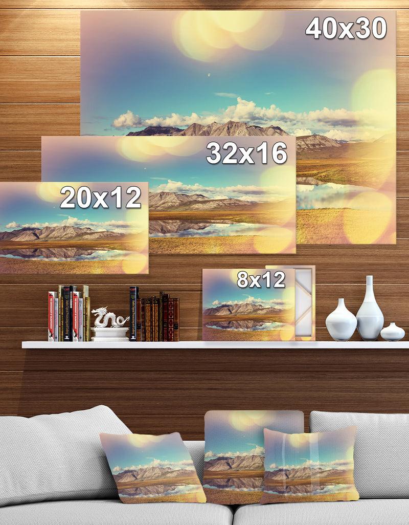 DesignQ Tundra On Alaska - Lake Landscapes Photographic On Wrapped Canvas