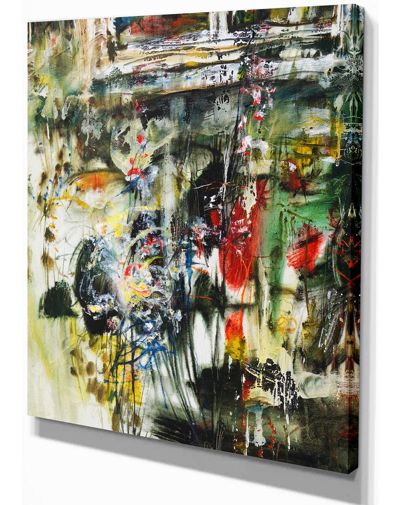 DesignQ Under The Windows Painting - Contemporary Painting Print On Wrapped Canvas