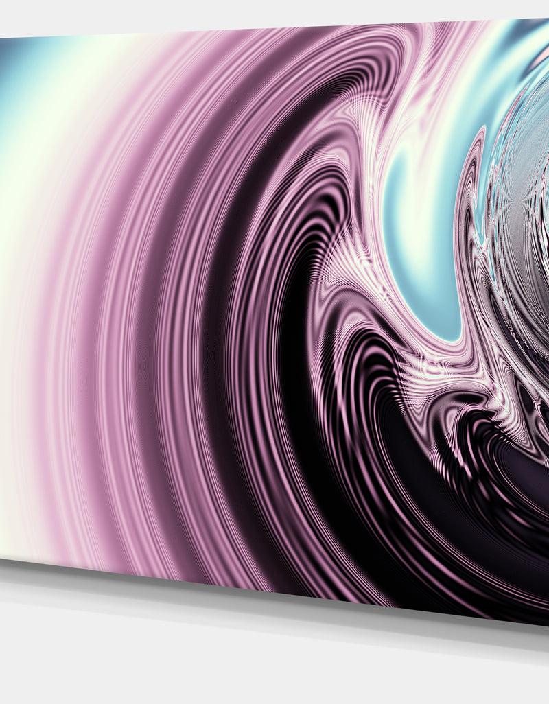 DesignQ Unique Purple Fractal Art Pattern - Abstract Canvas Wall Art Print