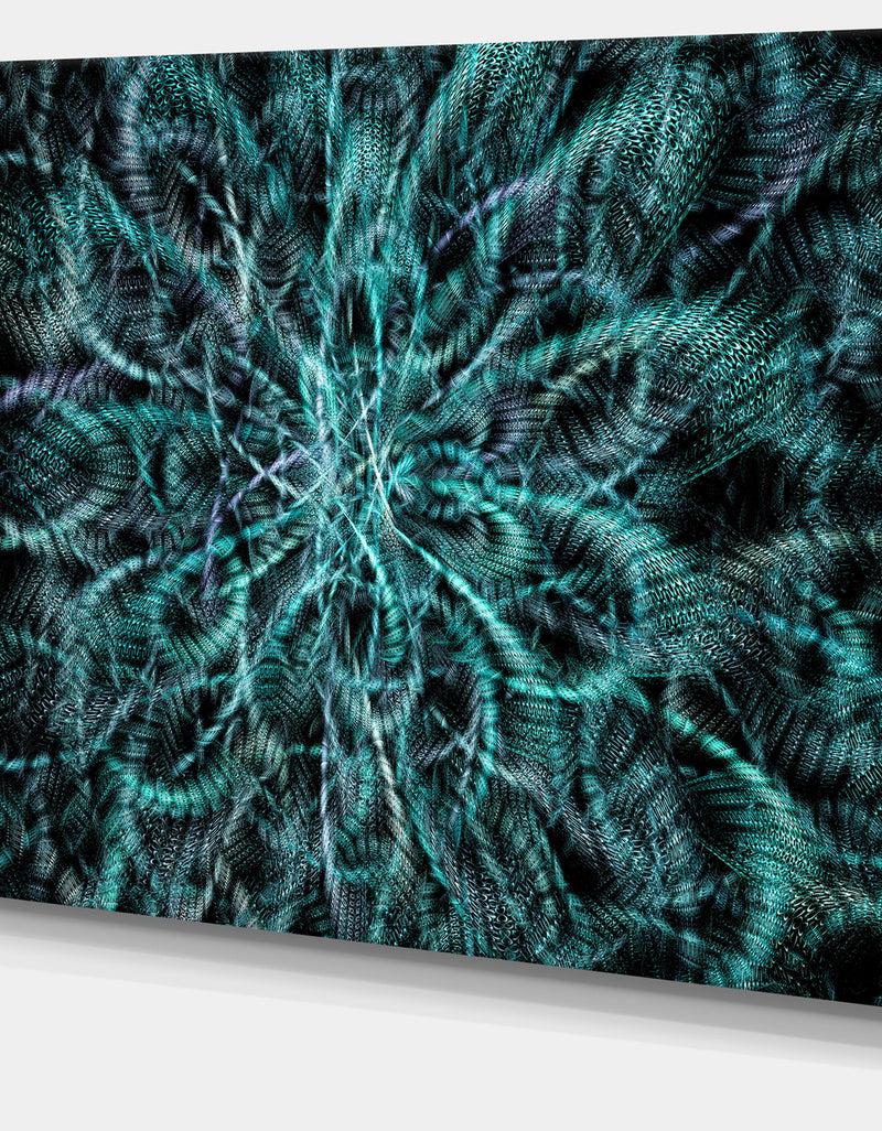 DesignQ Unusual Starry Fractal Metal Grill - Abstract Canvas Wall Art