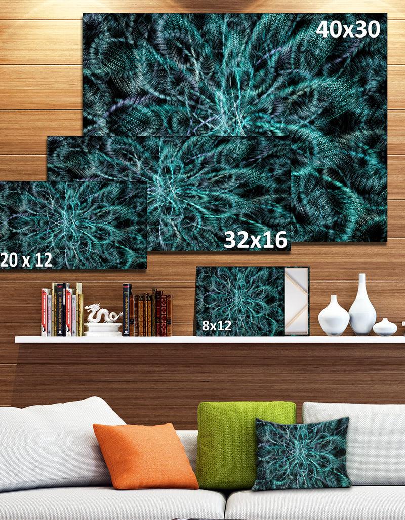 DesignQ Unusual Starry Fractal Metal Grill - Abstract Canvas Wall Art