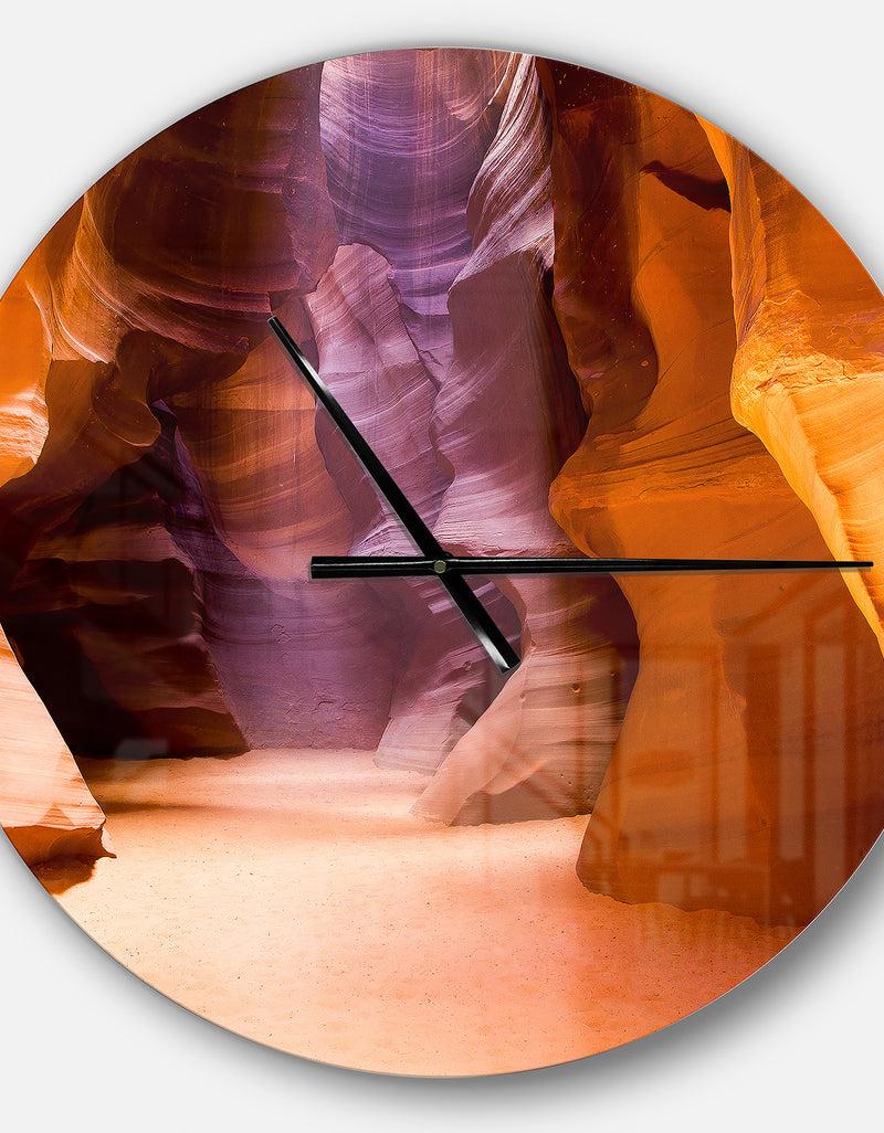 DesignQ Upper Antelope Canyon - Oversized Modern Wall CLock