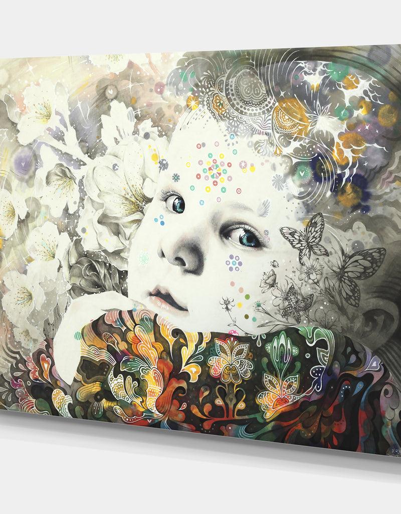 DesignQ Urban BabyBlooming - Modern & Contemporary Canvas Art Print