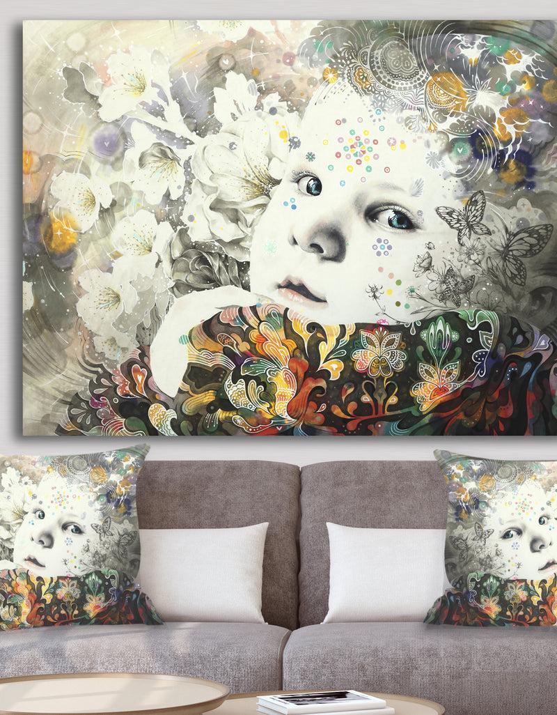 DesignQ Urban BabyBlooming - Modern & Contemporary Canvas Art Print