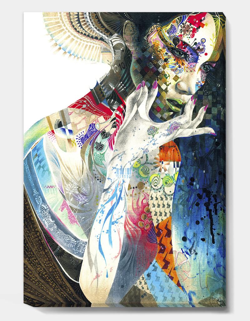 DesignQ Urban Beauty Wondering - Modern & Contemporary Canvas Artwork