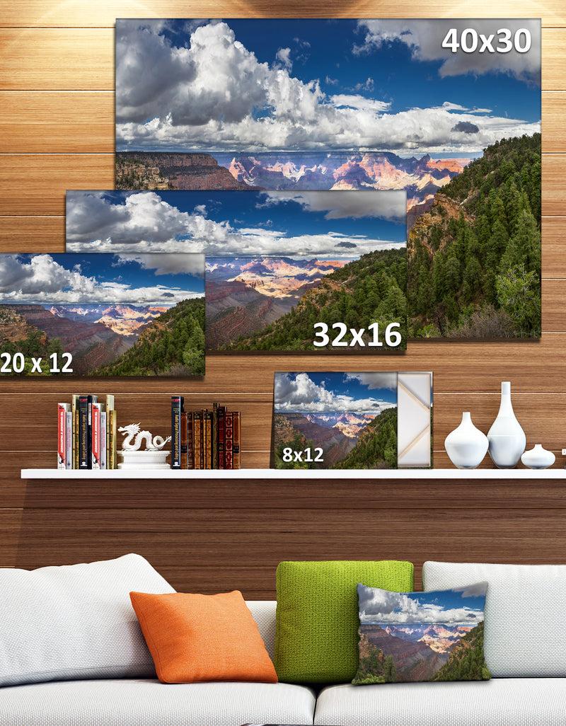 DesignQ US Grand Canyon In Colorado River - Modern Landscpae Wall Art