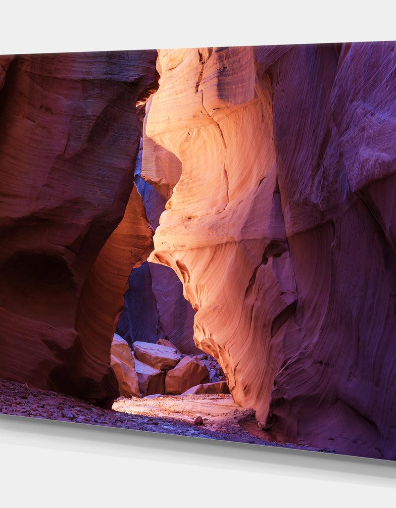 DesignQ USA Slot Antelope Canyon - Canyon Photography On Wrapped Canvas