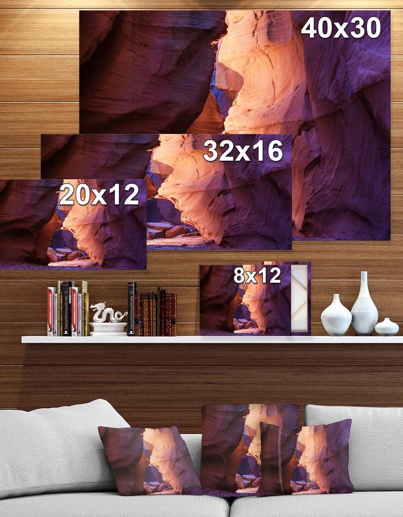 DesignQ USA Slot Antelope Canyon - Canyon Photography On Wrapped Canvas