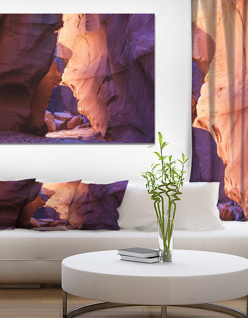 DesignQ USA Slot Antelope Canyon - Canyon Photography on wrapped canvas