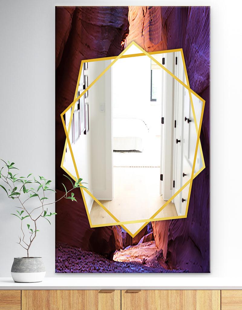 DesignQ Usa Slot Antelope Canyon - Traditional Mirror - Wall Mirror
