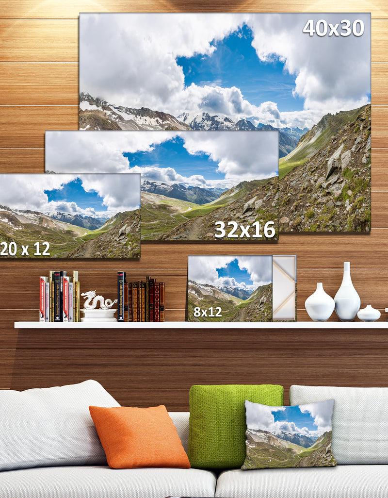 DesignQ Valley With Opening In Sky - Modern Landscpae Wall Art