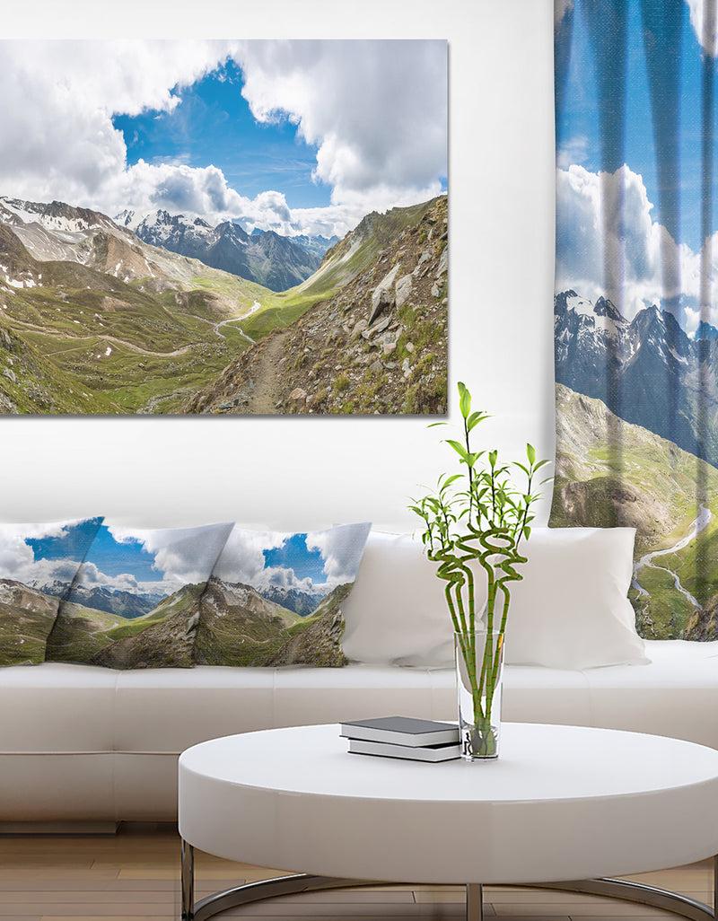 DesignQ Valley With Opening In Sky - Modern Landscpae Wall Art