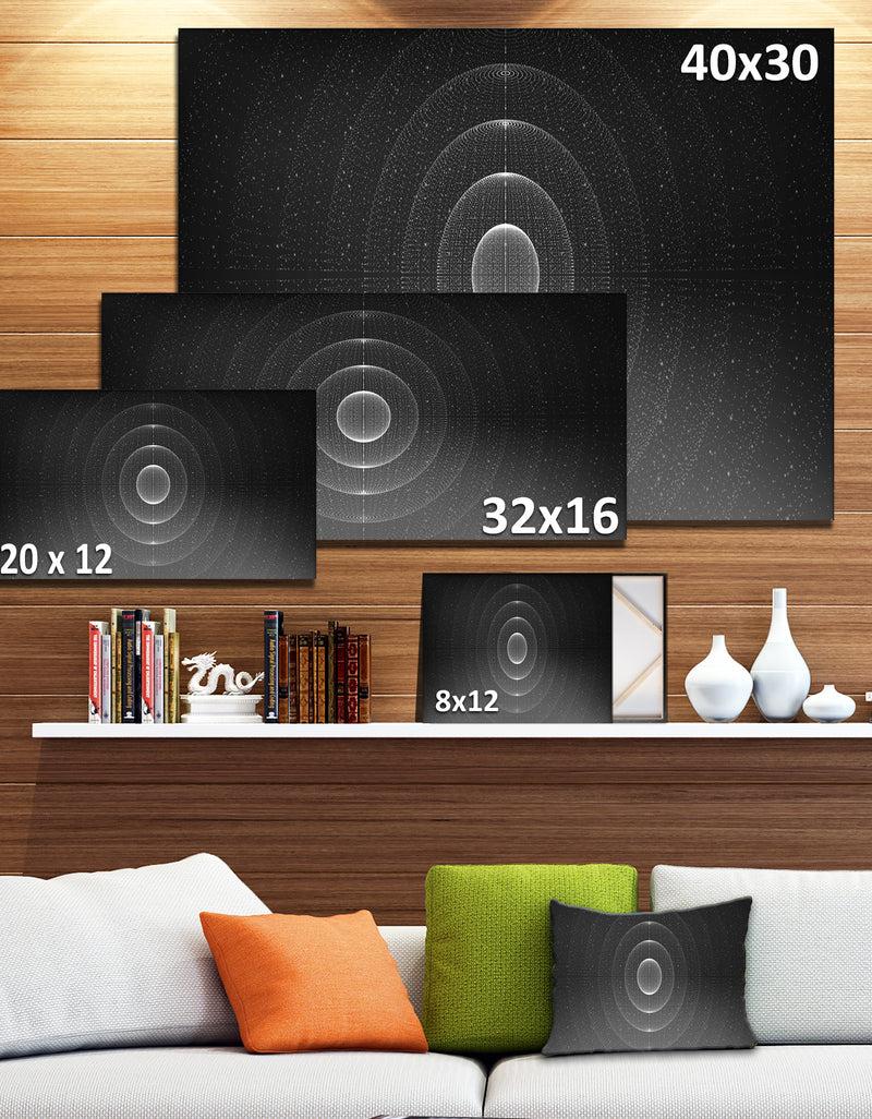 DesignQ Vector Interstellar Space Background'Extra Large Abstract Canvas Art Print