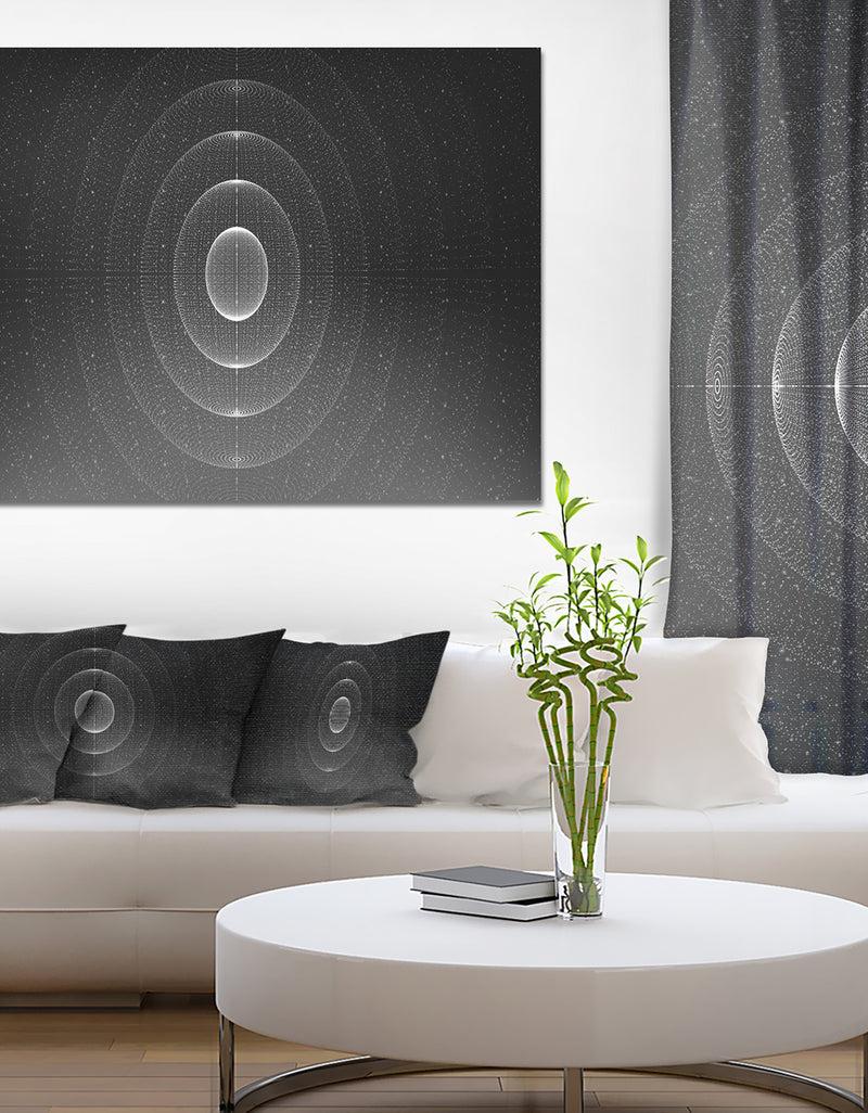 DesignQ Vector Interstellar Space Background'Extra Large Abstract Canvas Art Print