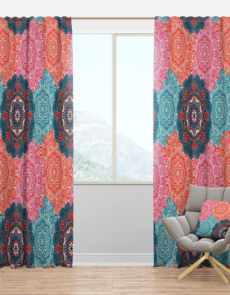 DesignQ Vintage Arabic Decorative Elements - Bohemian & Eclectic Curtain Panels