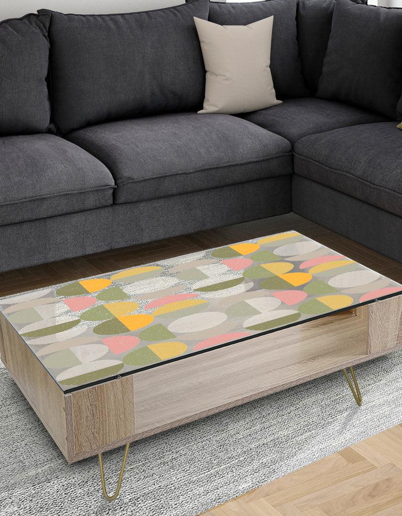 DesignQ Vintage Circular Design I - Glam Coffee Table